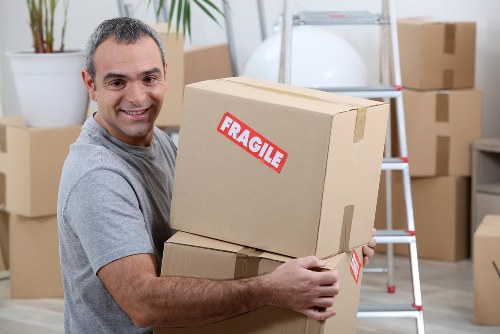 Moving team protecting items during a Dulwich removal
