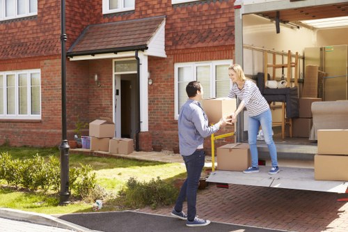 Removal company team planning a Dulwich house move with local access considerations