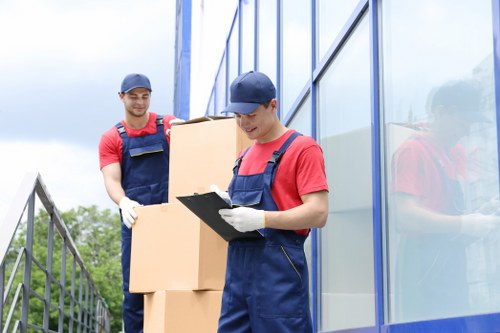 Packing boxes and materials for a home move in Dulwich
