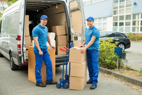 Local commercial move setup with furniture and IT equipment in Dulwich