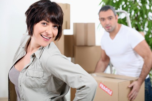 Checklist and packing materials for an office removal