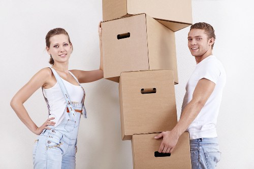 Packing and loading furniture for an apartment move in Dulwich