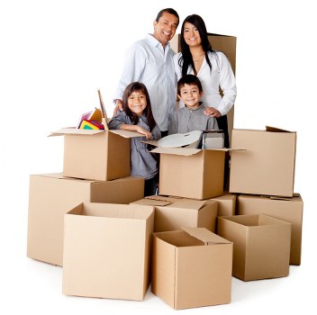Professional movers loading a van for a Dulwich relocation